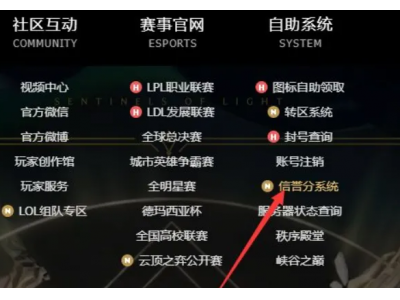 手游英雄联盟怎么查看信誉？